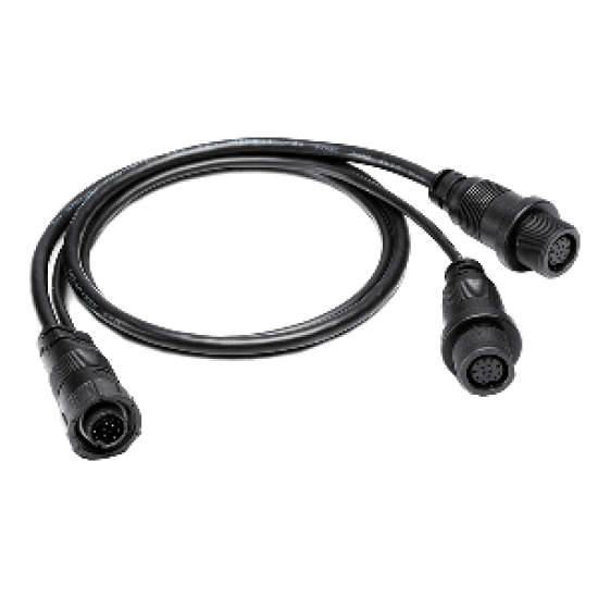 Humminbird 14 M ID SIDB Y - SOLIX/APEX Side Imaging Left-Right MSI/Dual Beam Splitter Cable - 30", 720111-1, 082324055522