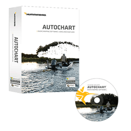 Humminbird Autochart DVD PC Mapping Software w/Zero Lines Map Card, 600031-1, 082324043987