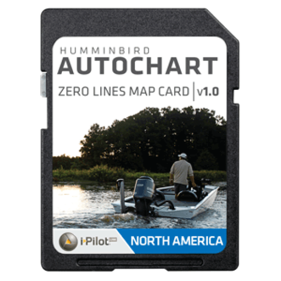 Humminbird AutoChart Zero Lines Map Card, 600033-1, 082324044403