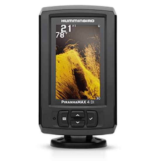 Humminbird Piranhamax 4 DI with Transom Mount Transducer, 410160-1, 082324048739