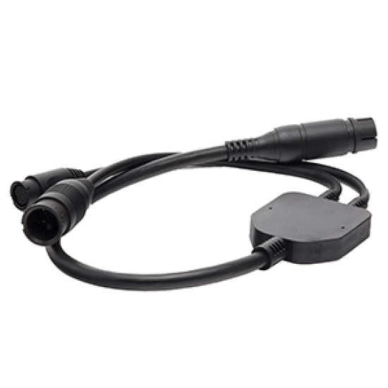 Raymarine Adapter Cable - 25-Pin to 9-Pin and 8-Pin - Y-Cable to DownVision and CP370 Transducer to Axiom RV, A80494, 723193817261