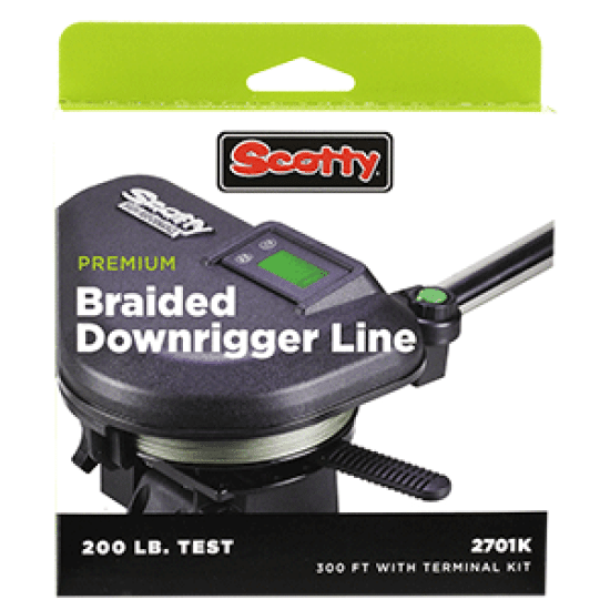 Scotty 2702K 200 lb Power Braid Downrigger Line, 2702K, 062017027029