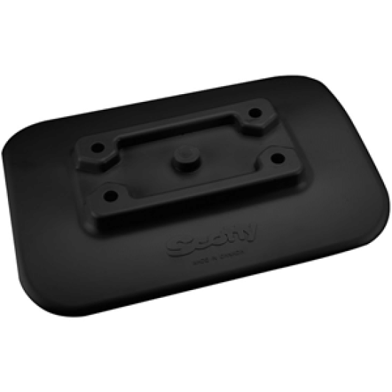 Scotty 341-BK Glue-On Mount Pad f/Inflatable Boats - Black, 341-BK, 062017203416