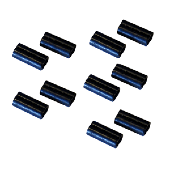 Scotty Double Line Connector Sleeves - 10 Pack, 1011, 062017010113