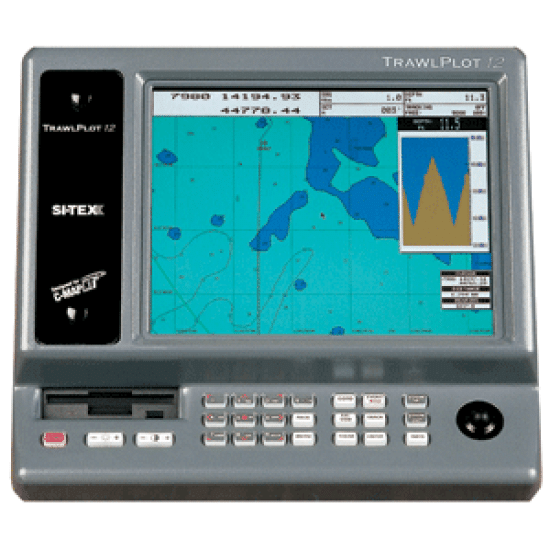 SI-TEX TRAWLPLOT 12 SD Color Chartplotter w/WAAS Receiver, TRAWLPLOT 12, 010407100920