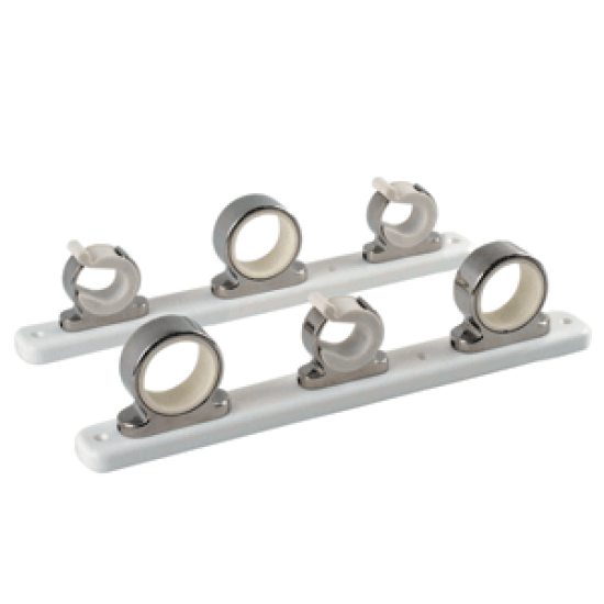 Taco 3 Fishing Rod Hanger W/Poly Rack Polished Ss F16-2753-1, F16-2753-1, 630838032036