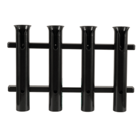 Taco 4-Fishing Rod Poly Fishing Rod Rack - Black, P03-064B, 045038545444