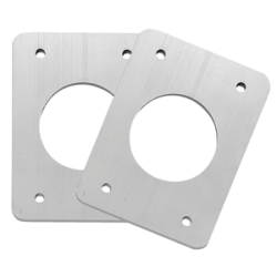 Taco Backing Plates For Grand Slam Outriggers - Anodized Aluminum