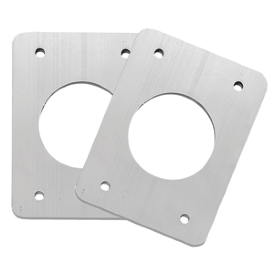 Taco Backing Plates For Grand Slam Outriggers - Anodized Aluminum, BP-150BSY-320-1, 630838015428