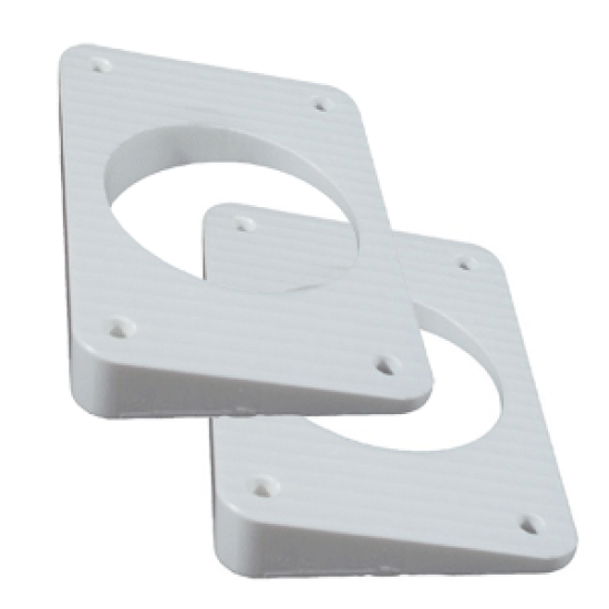 Taco Wedge Plates For Grand Slam Outriggers - White, WP-150WHA-1, 630838012106