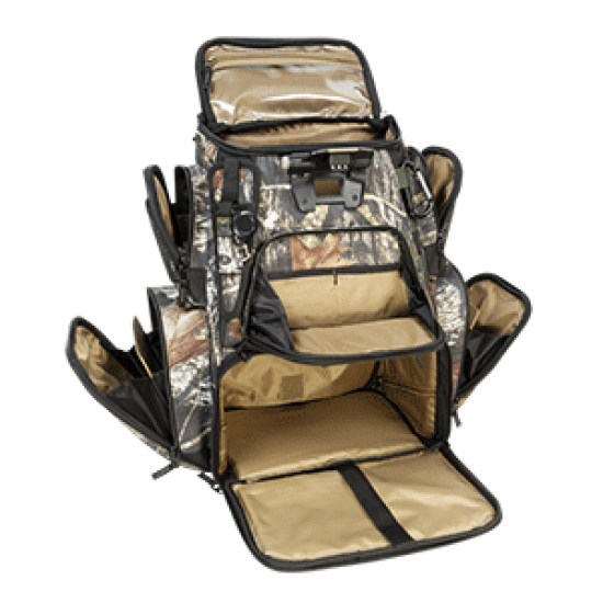 Wild River NOMAD Mossy Oak Tackle Tek Lighted Backpack w/o Trays, WCN604, 084298536045