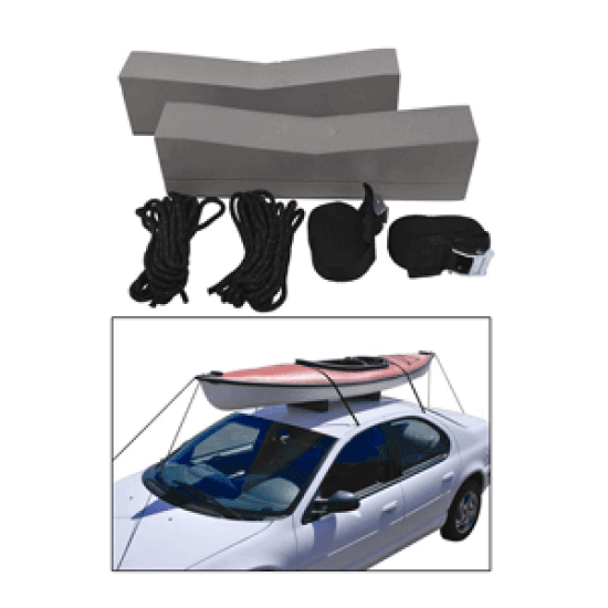 Attwood Marine Car-Top Kayak Carrier Kit Roof Rack, 11438-7, 022697143808