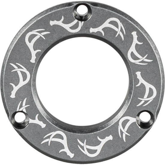 Axcel Driver Hubcap Stone Gray w/Engraving Deer Antlers Pattern