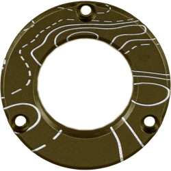 Axcel Driver Hubcap Tactical BH Green w/Engraving Topographical Map Pattern