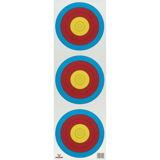 30-06 Outdoors Vertical 3-Spot Archery Targets  Indoor Competition Paper | 30-06 Outdoors