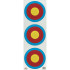 30-06 Outdoors Vertical 3-Spot Archery Targets  Indoor Competition Paper | 30-06 Outdoors