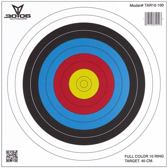 30-06 Outdoors Single Spot 40cm Archery Target (100 Pack)
