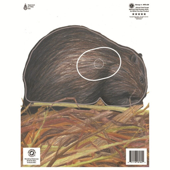 Maple Leaf NFAA Animal Faces Group 4 Muskrat