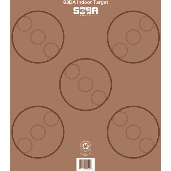 Maple Leaf S3DA 3D Target Face Brown ASA 25 pk.