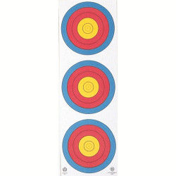 Maple Leaf Target Face 3-Spot Vertical 25 pk.