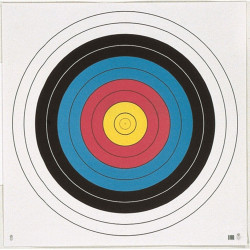 Maple Leaf Target Face FITA 10-Ring 60 cm. 25 pk.