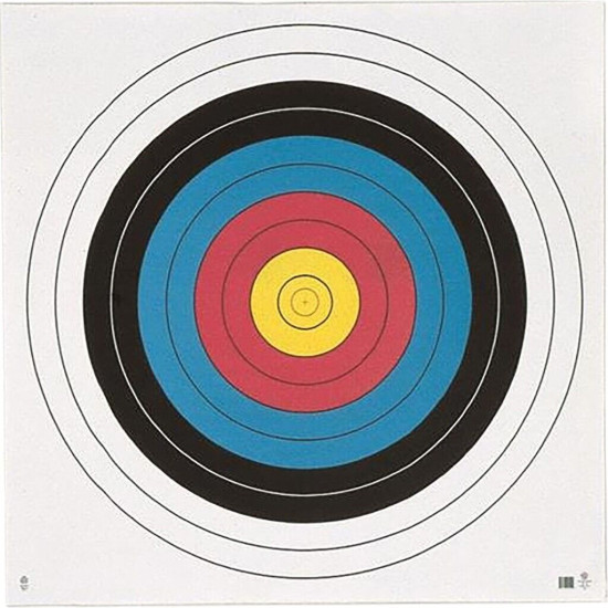 Maple Leaf Target Face FITA 10-Ring 80 cm. 12 pk.