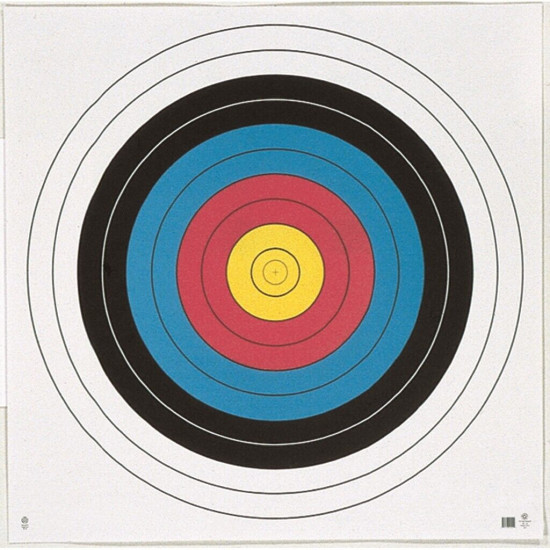 Maple Leaf Target Face FITA 10-Ring 80 cm. 25 pk.