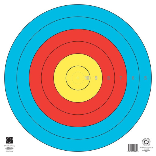 Maple Leaf Target Face FITA 6-Ring 80 cm. 1 pk.