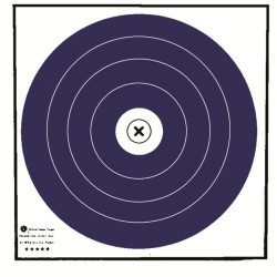 Maple Leaf Target Face NFAA Indoor Blue/White 40 cm. 100 pk.