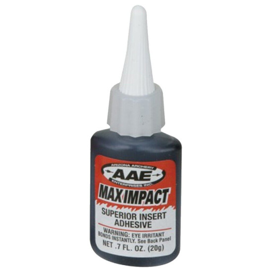 AAE Archery Max Impact Insert Glue 0.7 oz Clear