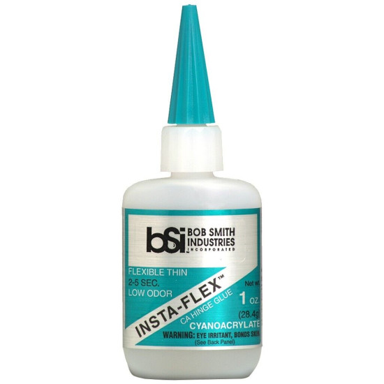 Bob Smith Insta-Flex Glue 1 oz. Blue Flexible Arrow Adhesive