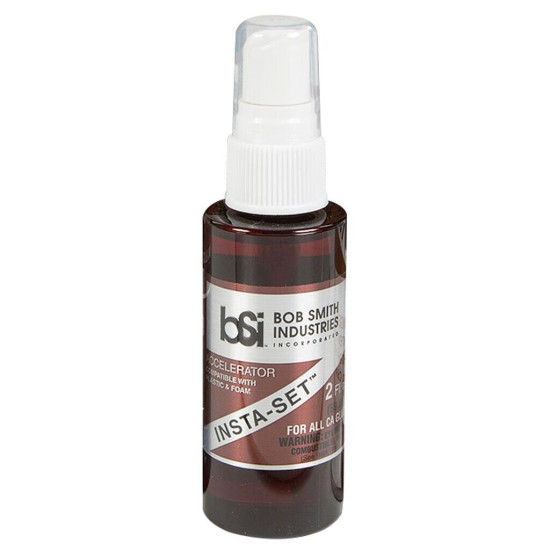 Bob Smith InstaSet Accelerator 2 oz - Brown Cyanoacrylate Spray
