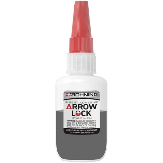Bohning Arrow Lock Insert Glue 0.7 oz - Red and Black