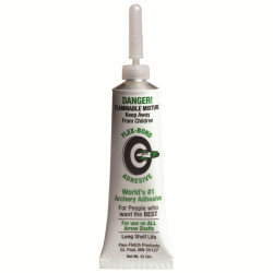 Flex Fletch Flex Bond Glue 22g White All-Weather Arrow Adhesive