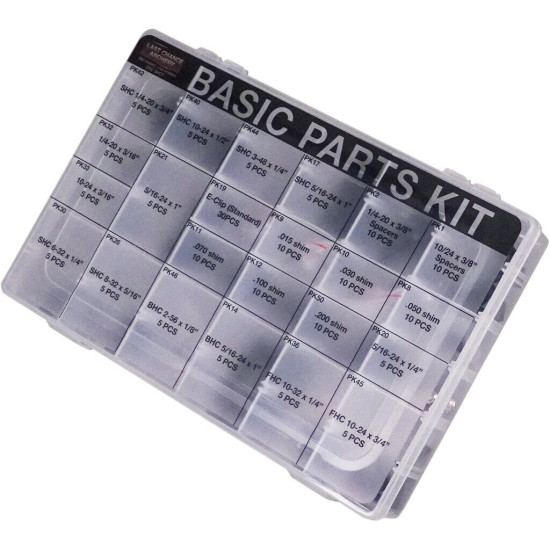 Last Chance Basic Parts Kit 310 Pc. (Clear/White)