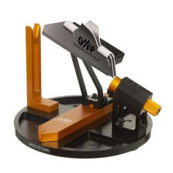 October Mountain Phoenix Fletching Jig with Right Helical Clamp - Orange / Black