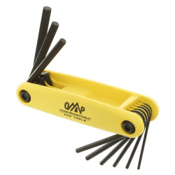 October Mountain Pro Shop Hex Wrench Set 5/64 to 1/4 in. - Yellow, Black