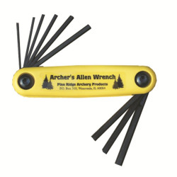 Pine Ridge Allen Wrench Set .050 to 3/16 in. - Yellow