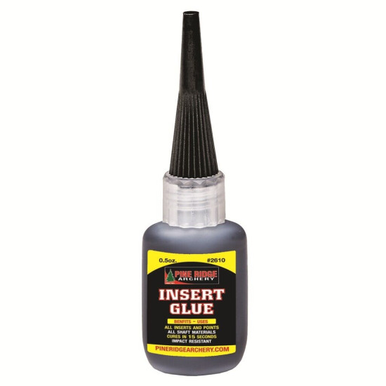 Pine Ridge Insert Glue 0.5 oz - Black Impact Resistant