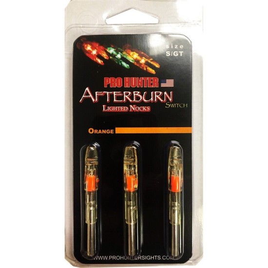 GWS Lighted Nocks Orange S 3 pk.