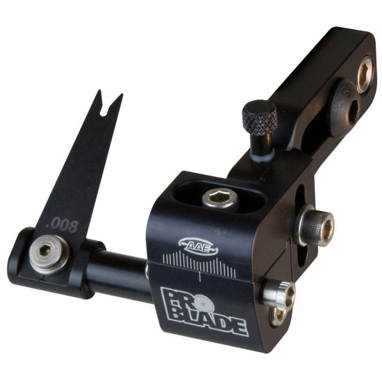 AAE Archery ProBlade Target Arrow Rest - Black, Right Hand (RH) for Compound Bow - Includes .010 & .012 Blades - CVCAR594