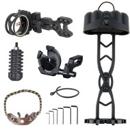30-06 Outdoors Next Level 6-Piece Compound Bow Accessory Package ? Black RHLH Setup with 5-Arrow Quiver