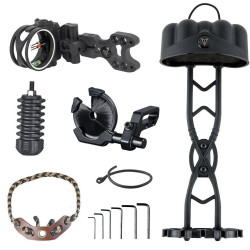 30-06 Outdoors Next Level 6-Piece Compound Bow Accessory Package ? Black RHLH Setup with 5-Arrow Quiver