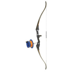 Fin Finder Bank Runner Recurve Package Black with Sidewinder Reel RH