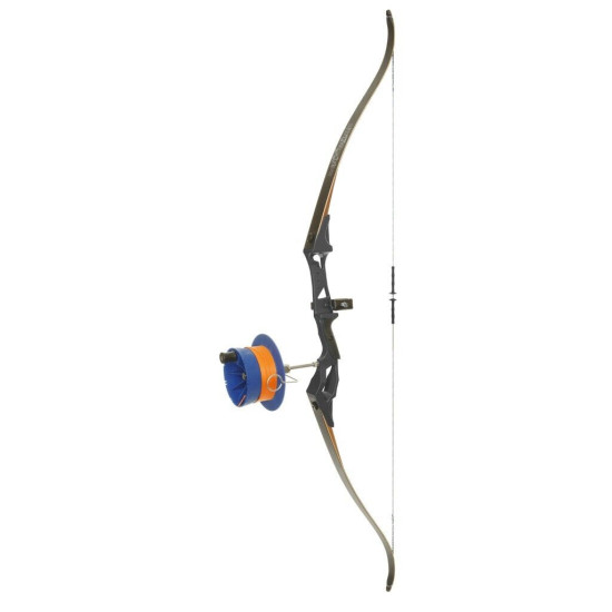 Fin Finder Bank Runner Recurve Package Black with Sidewinder Reel RH