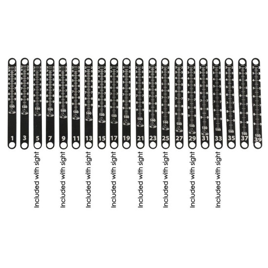 Axcel Achieve XP Metal Sight Tape Scale #25 and #26
