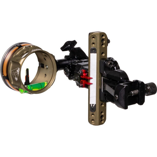 Axcel LANDSLYDE Picatinny Slider Sight Tac. BH AVX-41 Ranger DBL Pin .019 Gr./Red Fiber
