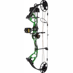 Bear Archery Royale RTH Compound Bow Package - Fred Bear Electric/Black, 50 lbs, RH (AV02A211C5R)