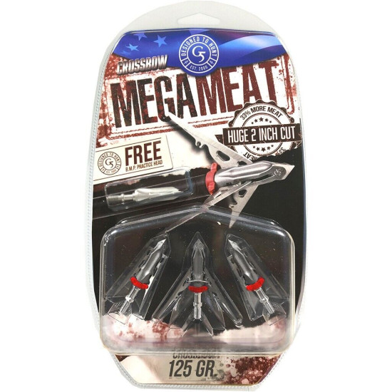 G5 Mega Meat Crossbow Broadheads 125 gr. 3 pk.