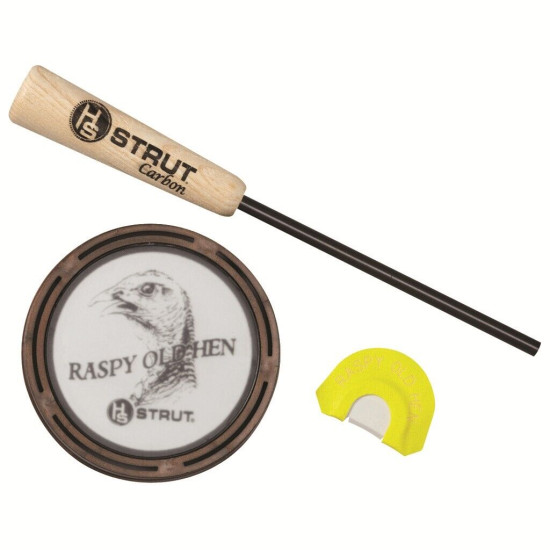 Hunters Specialties Raspy Old Hen Glass Pot Turkey Call – HS-STR-07011